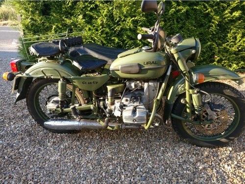 2007 Low mileage URAL combination in military style SOLD