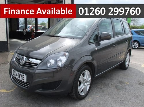 2014 VAUXHALL ZAFIRA 1.8 EXCLUSIV 5DR SOLD