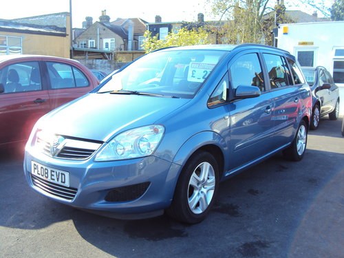 2008 Vauxhall Zafira Exclusiv- 7 Seater- LONG MOT & With S/H In vendita