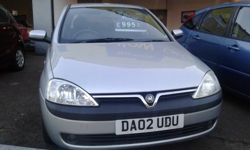 2002 VAUXHALL CORSA 1,2 IN EXCELLENT CONDITION SOLD