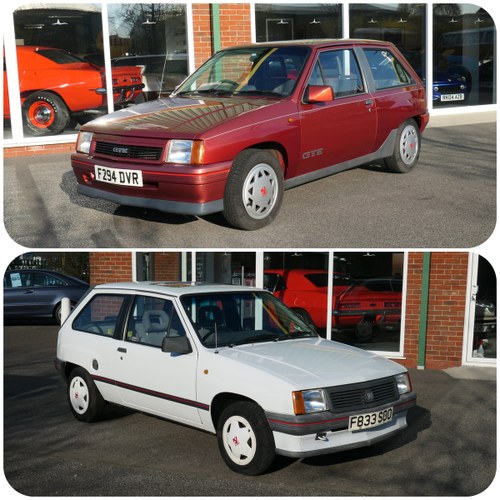 1988 Vauxhall Nova GTE AND 1989 Vauxhall Nova Sting 1.2 In vendita