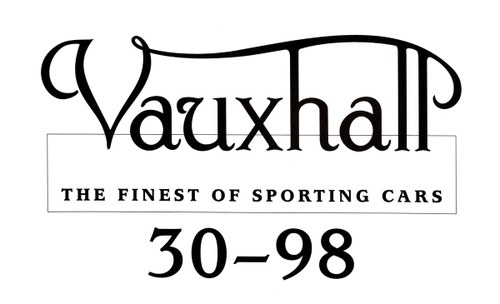 Vauxhall 30-98 matching number original body In vendita
