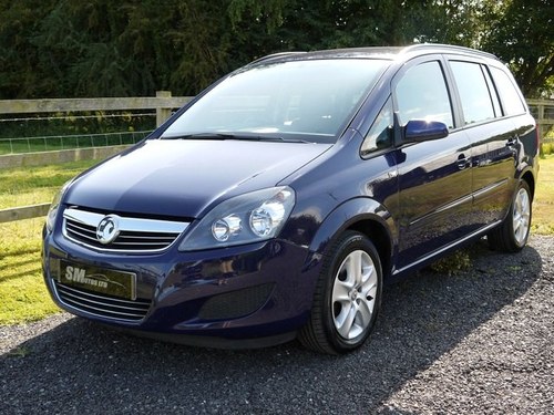 2013 VAUXHALL ZAFIRA EXCLUSIV 1.6 1 OWNER FULL VAUXHALL HISTORY SOLD