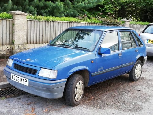 1992 Vauxhall Nova 5 door, 1.2, 44k miles, blue For Sale