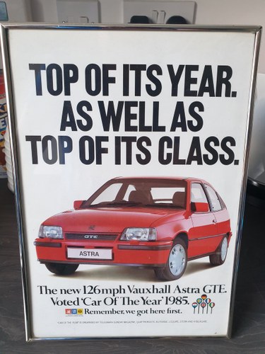 1985 Original Vauxhall Astra GTE advert In vendita