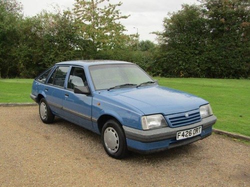 1988 Vauxhall Cavalier 1.6 L at ACA 2nd November  For Sale
