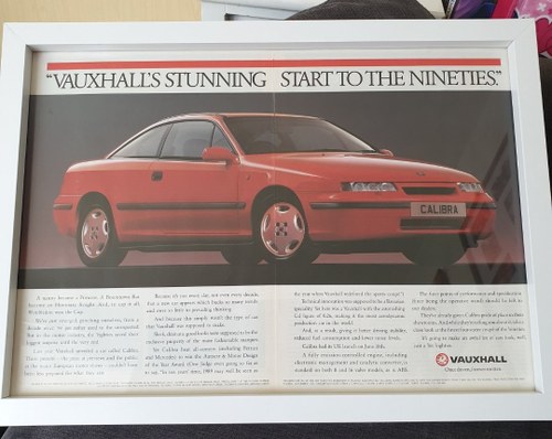 1990 Original Vauxhall Calibra Advert For Sale