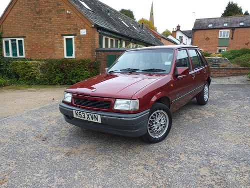 1992 Vauxhall nova only 20000 miles from new For Sale