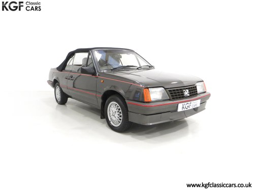 1986 A Vauxhall Cavalier 1.8i Convertible with just 56,559 Miles. SOLD