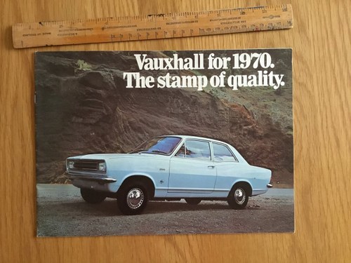 1970 Vauxhall model range brochure VENDUTO