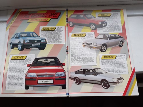 1985 Vauxhall sport pamphlet  For Sale