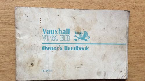 Picture of 1968 Vauxhall VIVA HB OWNERS HANDBOOK - For Sale