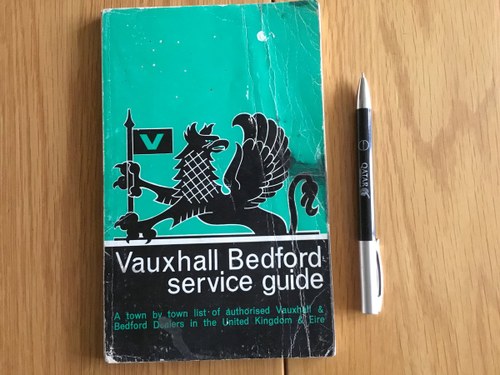 1966 Vauxhall Bedford service guide SOLD