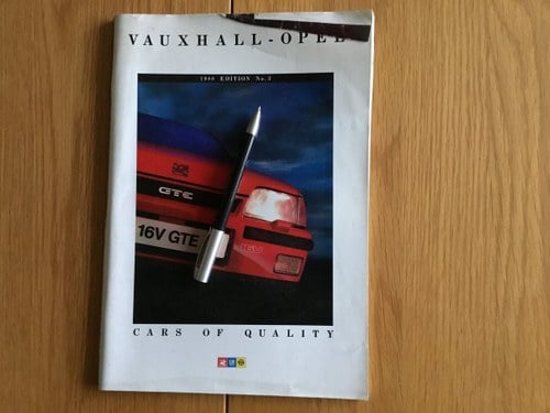 1988 Vauxhall - Opel range brochure VENDUTO
