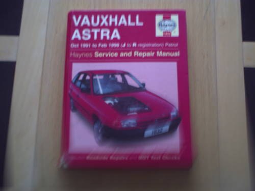 Vauxhall Astra Haynes Service/repair manual For Sale