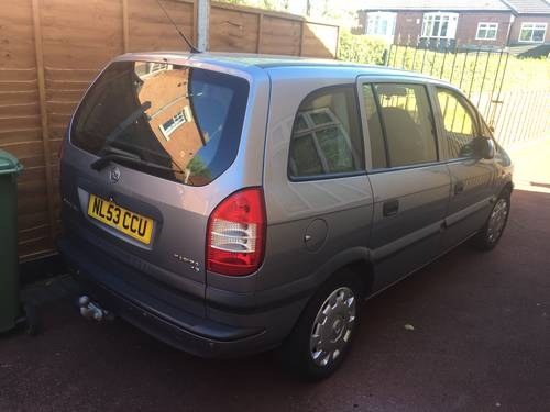 2003 Low Mileage Vauxhall Zafira For Sale