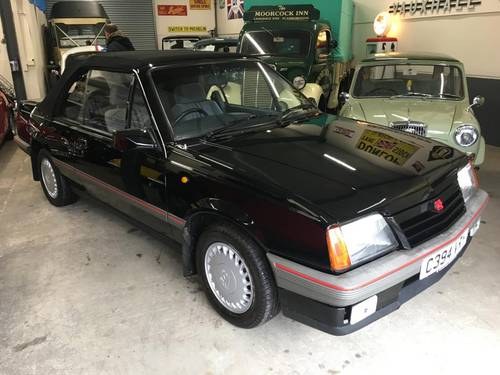 AUGUST AUCTION. 1986 Vauxhall Cavalier 1.8 Cabriolet For Sale by Auction