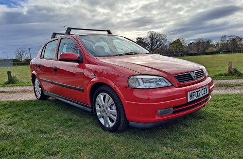 2002 VAUXHALL ASTRA SXI For Sale by Auction