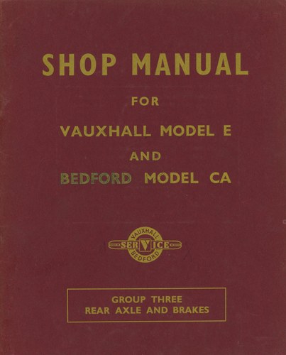Vauxhall Shopmanual In vendita