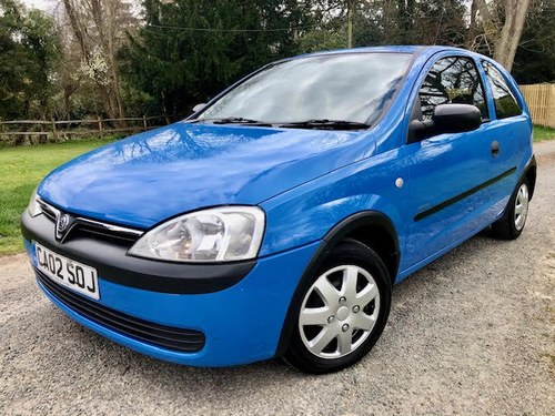 2002 Fantastic Condition Vauxhall Corsa 1.0 - One Prev Owner For Sale
