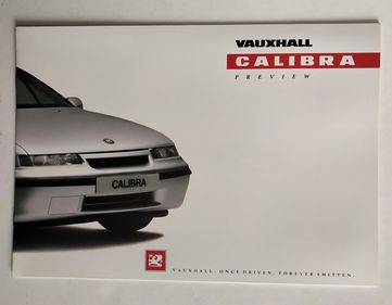 Picture of Vauxhall Calibra UK Preview Sales Brochure
