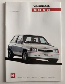 Picture of Vauxhall Nova UK Colour Sales Brochure