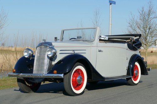 Vauxhall DX 14HP Salmsons Drophead Convertible 1937 €22500,- For Sale