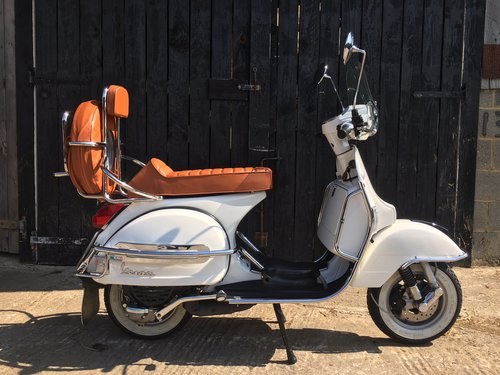 2015 SUPER COOL VESPA PX 150 WITH LESS THAN 300 ORIGINAL MILES!! SOLD