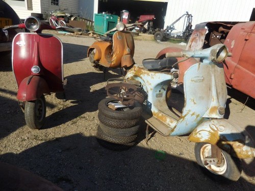 1964 Piaggio BV 250 Base Vintage Scooter + Parts 3 Projects For Sale