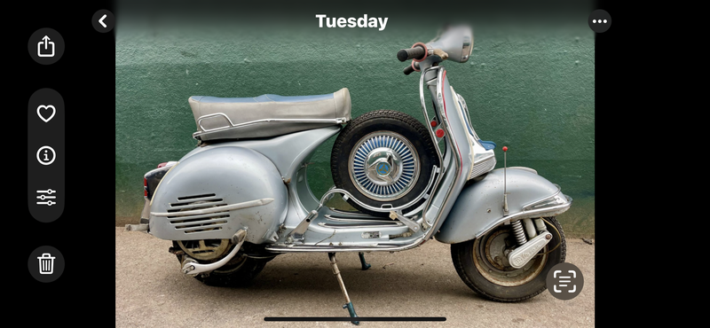 1959 Vespa GS 150 Silver Manual, speed Right Hand Drive in