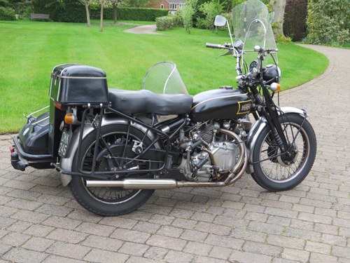 A 1947 Vincent HRD Rapide with Watsonian GP side - 30/6/2021 For Sale by Auction