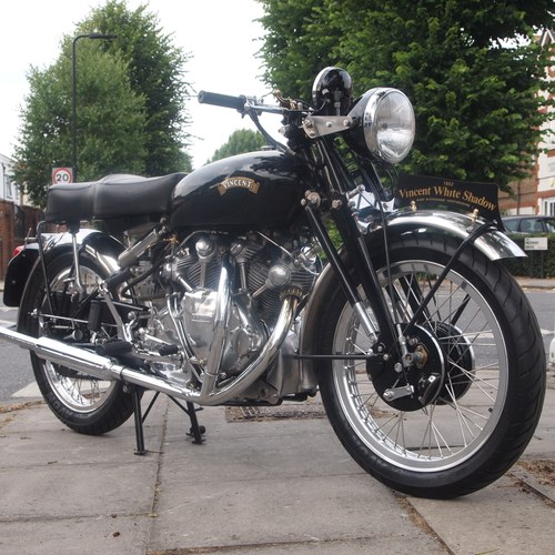1952 Vincent White Shadow, Correct Numbers V.O.C Members Old Bike For Sale