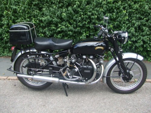 1949 electric-start Vincent Rapide.