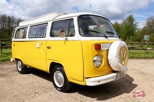 1974 Volkswagen Bay window Devon Campervan - RHD - Rebuilt Engine VERKOCHT