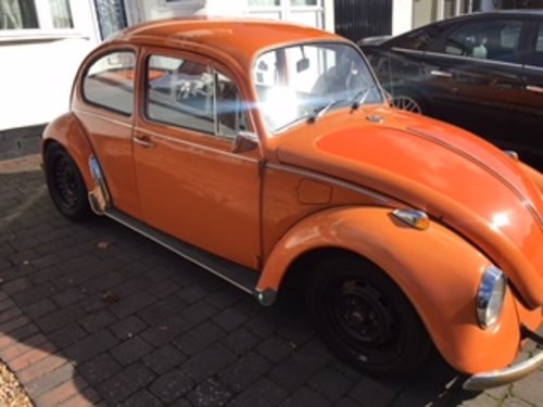 Orange 1973 Volkswagan Beetle For Sale