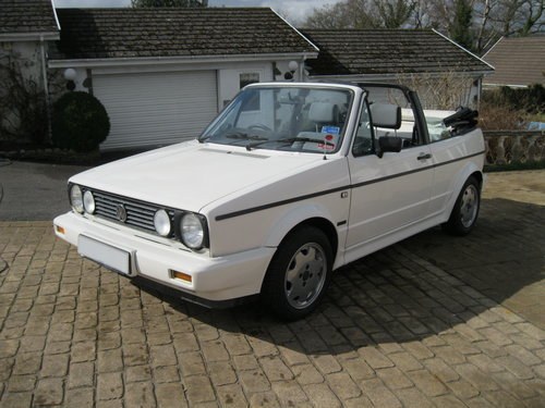 1989 Volkswagen Golf MK1 Clipper Convertible 18,000 miles  For Sale by Auction