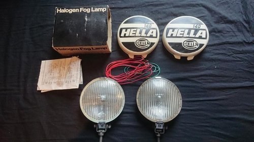 Vintage Hella 140 chrome fog lights fog lamps VW In vendita