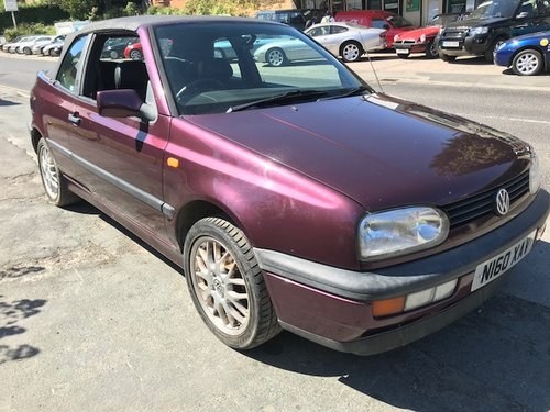 REMAINS AVAILABLE. 1996 Volkswagen Golf Cabriolet For Sale by Auction