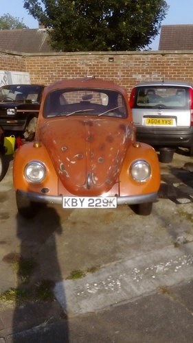1971 VW beetle 1200 cc orange sold In vendita