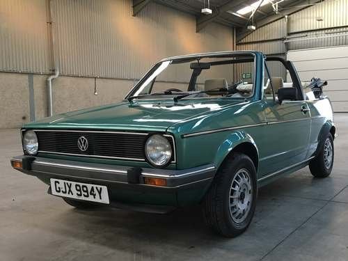 1983 Volkswagen Golf Cabrio GL Auto at Morris Leslie 24th Nov  For Sale by Auction