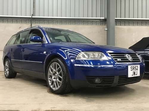 2002 Volkswagen Passat W8 at Morris Leslie Auction 25th May For Sale by Auction
