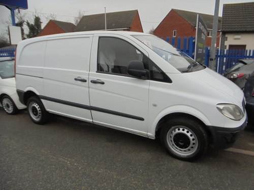 2009 VITO COMPACT 59 PLATE VAN WITH TWIN SLIDING DOOR 3 SEAT 130K For Sale