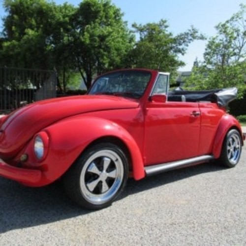 1972 Volkswagen Beetle Convertible = Red(~)Black  $17.9k For Sale