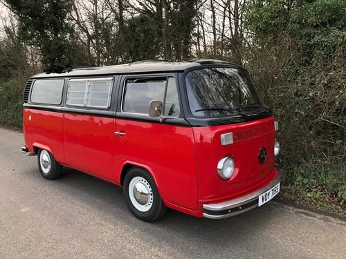 1977 VW Bay Window Camper Van – Right Hand Drive. For Sale