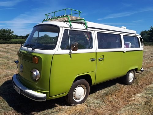 1976 VW Bay Window with Pop Top Roof For Sale