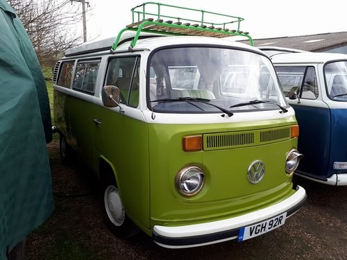 1976 VW Bay Window with Pop Top Roof For Sale