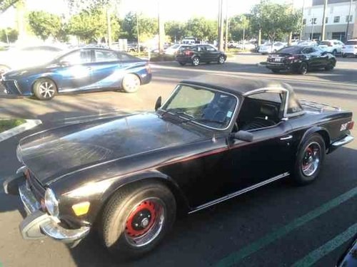 1974 TR6 Roadster Convertible = All Black Driver  $10.9k For Sale