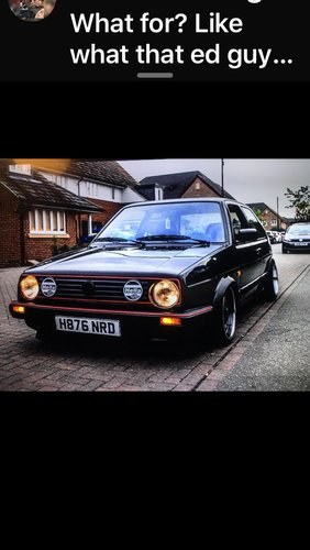 1991 2.0 turbo mk2 Golf on Air Ride For Sale