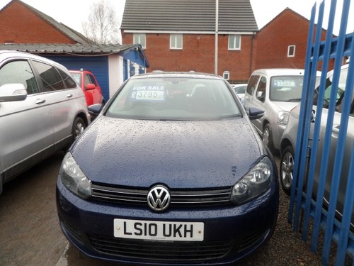 2010 GOLF 5 DOOR IN BLUE WITH ALLOYS  1499cc PETROL S.E MODEL For Sale