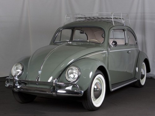 1957 Volkswagen Bug = low 40k miles Agave(~)Tan  $25.5k In vendita